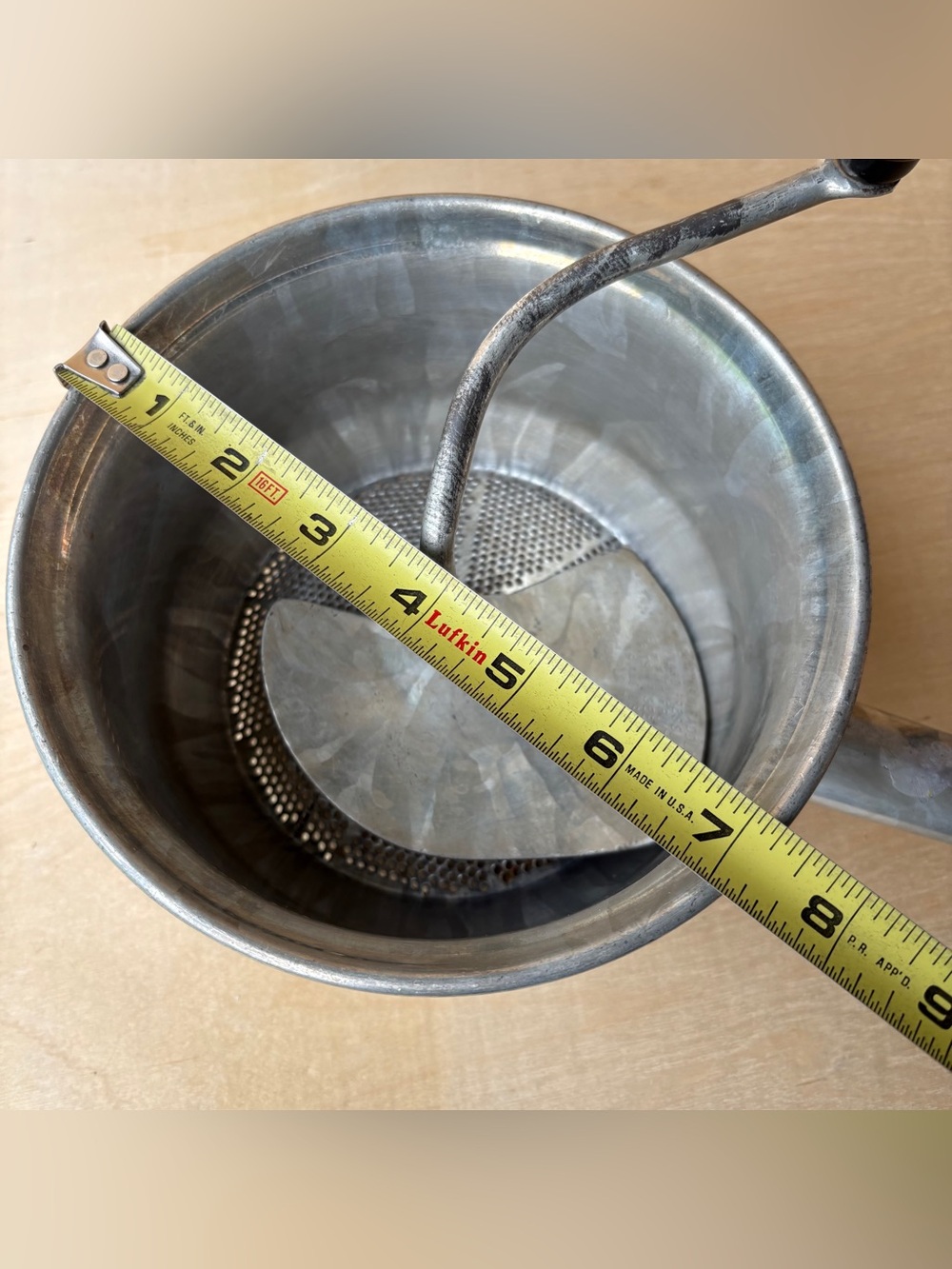 Vintage Food Mill Foley USA Minneapolis MN Ricer Stainless Steel 7” 2 Quart - Picture 8 of 11